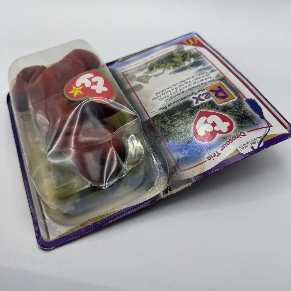 TY REX The Tyrannosaurus 1994 Mc Donalds Beanie Baby RARE RETIRED DINOSAUR TRIO